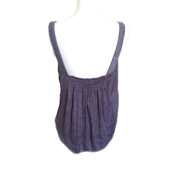 Evereve NWT Elise Hammered Satin Tank top in shale (grey/lavender) S - Picture 2 of 10